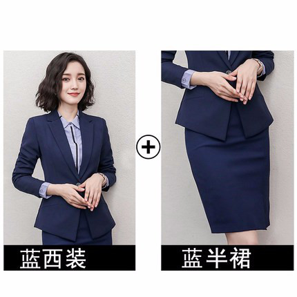 制服门 职业装女装套装时尚美容院工作服新款空姐制服秋季工装正装图1