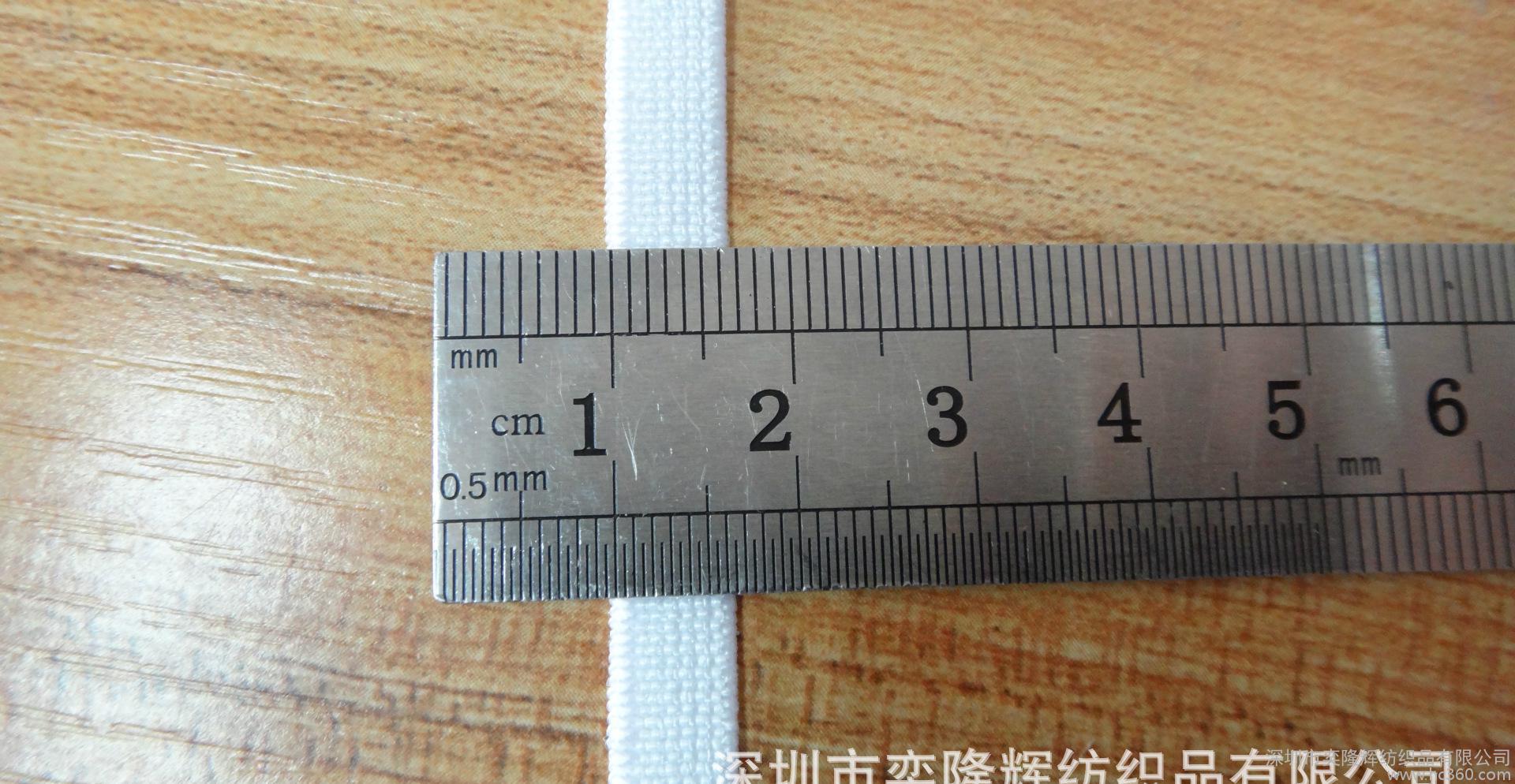 丝光松紧带0.6厘米宽， 厂家直销,现货，  服装辅料图1