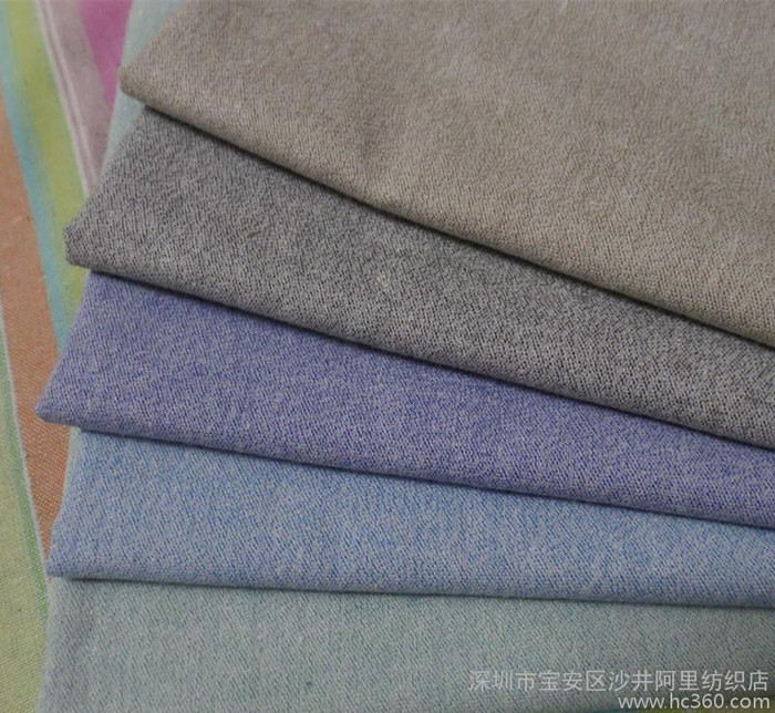 新品 秋冬款棉麻面料 色织麻 色织弹力布 棉麻弹力面料 平纹图1