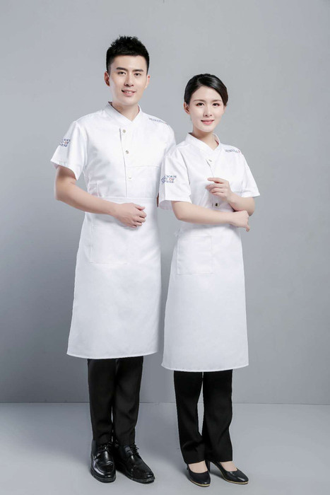 郑州厨师服厂家 定做厨师工作服 厨师服绣字图1