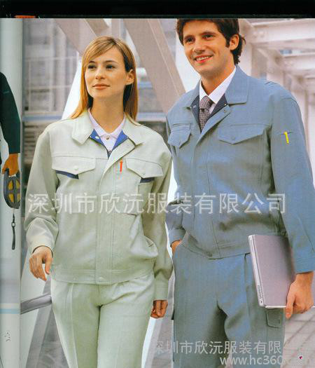 【厂家定做工作服】纯棉工作服、时尚工作服、深圳工作服图1