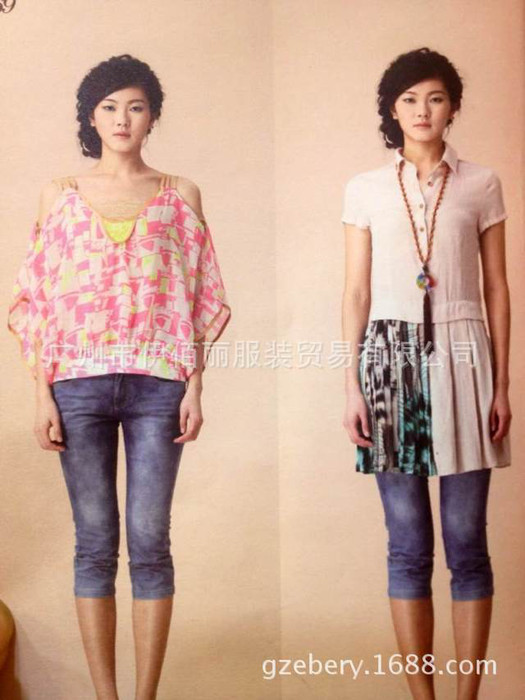 直销一手货源 【城画】 棉麻休闲风格品牌女装折扣走份分份图1