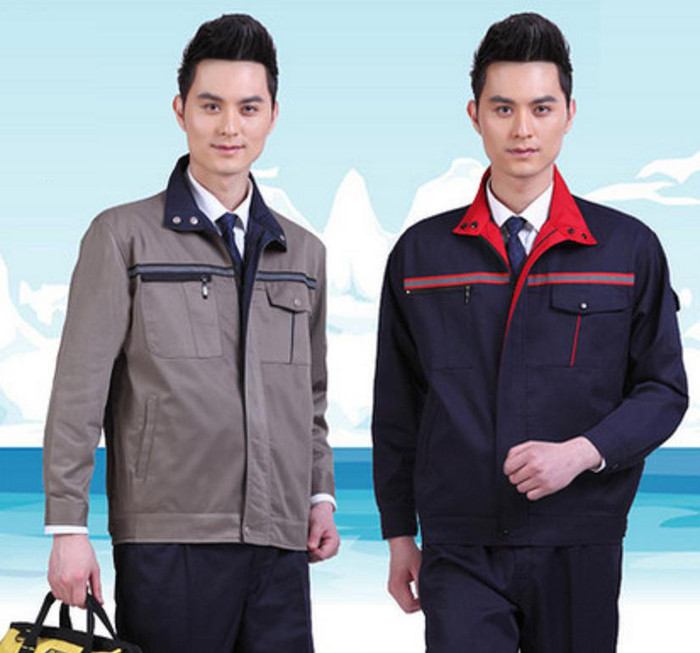 长袖工作服 工作服定做  反光条工作服图1