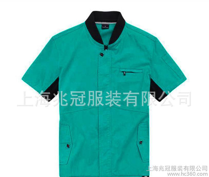 夏秋季工作服 厂服制服 工作服制服批量定做上海工作服图1