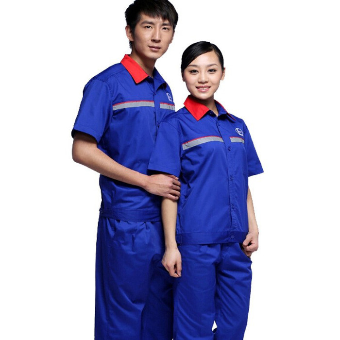 定做夏季工作服 夏季短袖工作服 夏季长袖工作服 工人员工工作服图1