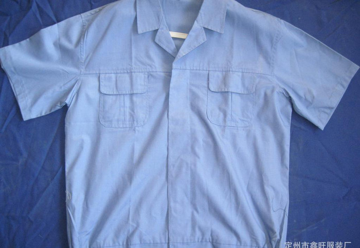 春秋装薄短袖工作服套装 工作服定做劳保工作服 厂服图1
