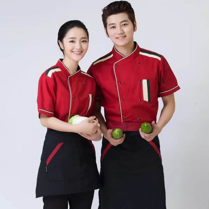 成都圣浪服饰 男女厨师服 餐厅工作服 酒店工作服图1