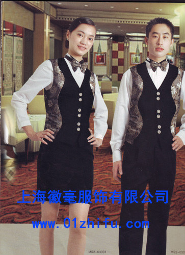 供应定做服务员工作服/酒店工作服图1