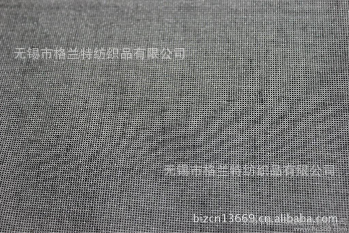 供应格兰特Gelant供应秋冬透气棉麻混纺梭织面料银丝棉麻布料0009面料批发