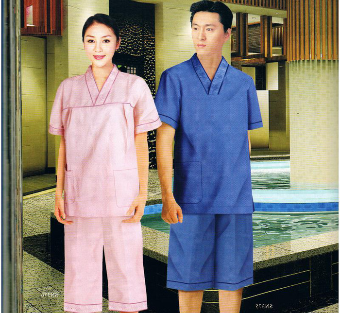 桑拿服定制 酒店工作服定做 来图来样设计定做工作服图1