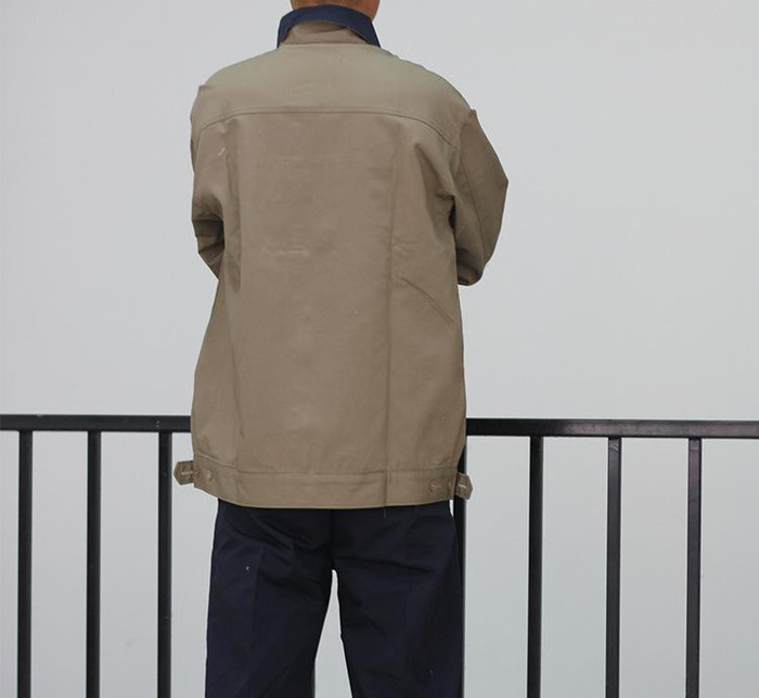直销 新款工作服劳保服工程服长袖涤棉防静电工作服套装耐磨
