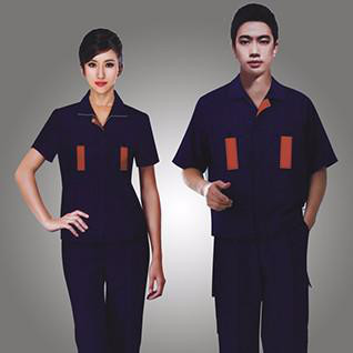 夏季短袖工作服套装，成都工作服套装定做
