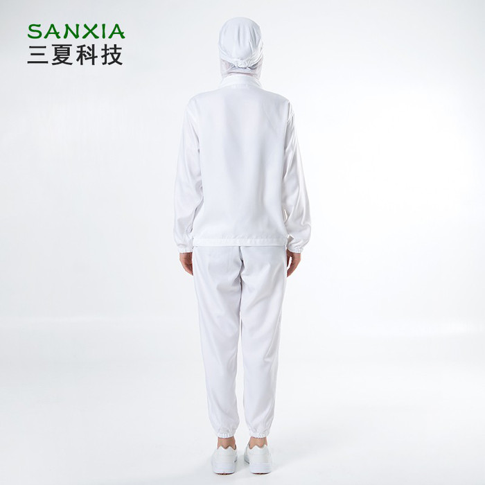 食品工作服套装长袖短袖食品厂专用白色蓝色日本订单食品厂工作服
