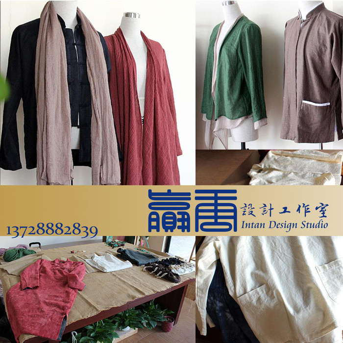 承接棉麻料中式男女装设计生产定制/品牌批量代工/新中式服装设计加工生产