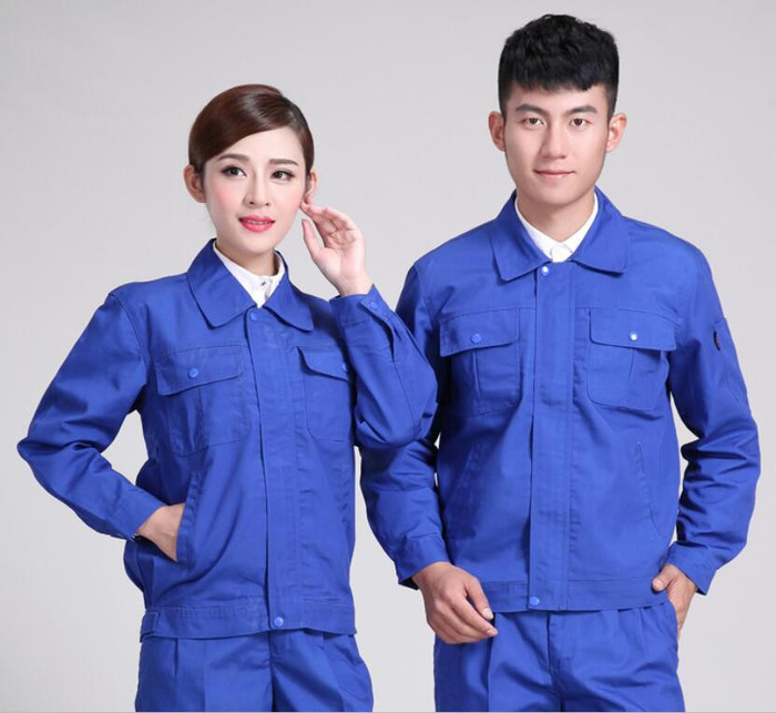专业定制工作服厂服劳保服套装 机械行业工作服，工程服套装图1