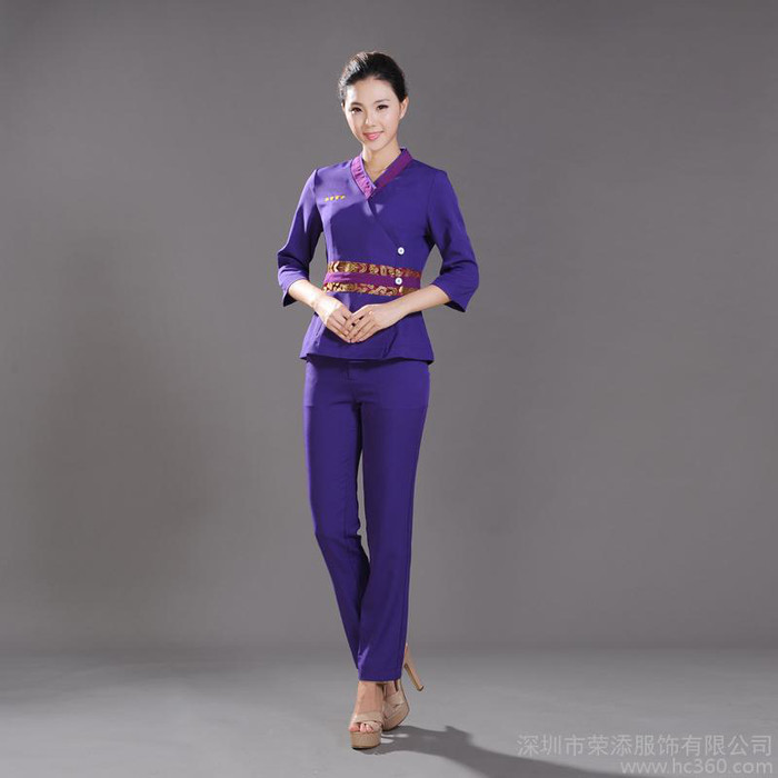 供应美容工作服套装新款美容师工作服夏装东南亚足疗技师工作服女图1