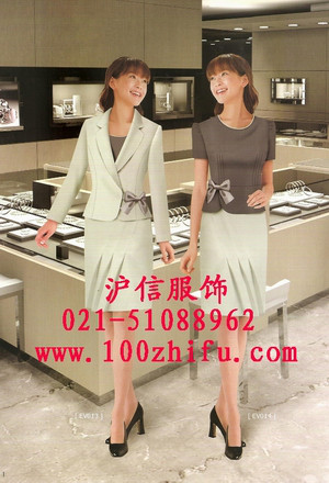 供应上海西服工作服订做 上海西服服务员工作服订做图1