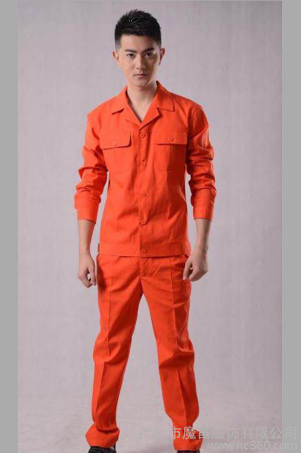 【图】长袖翻领工作服套装 汽修服套装码数齐全定制图1