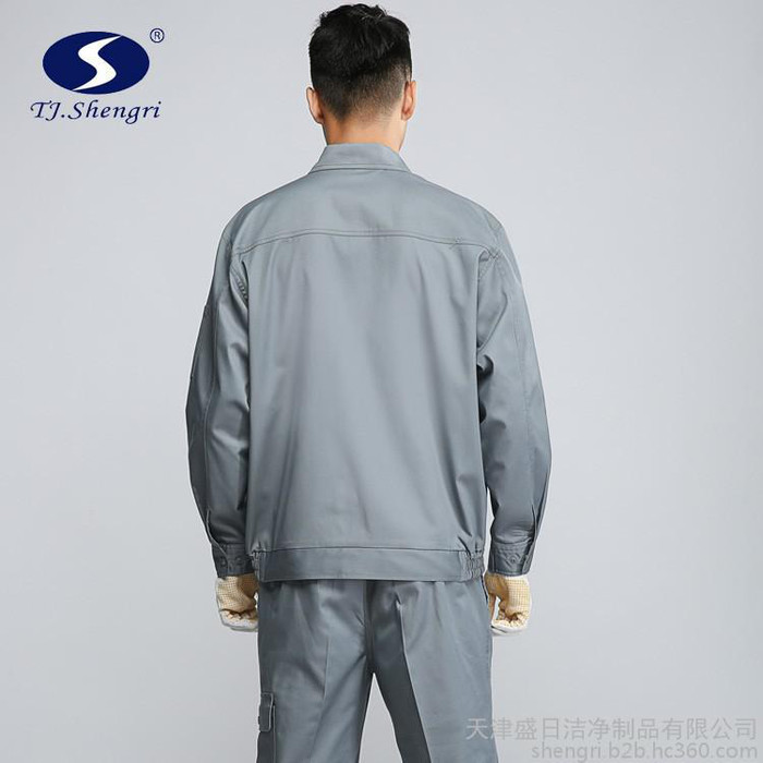 供应衣白洁普通工作服防静电工作服工服冬装长袖厚款