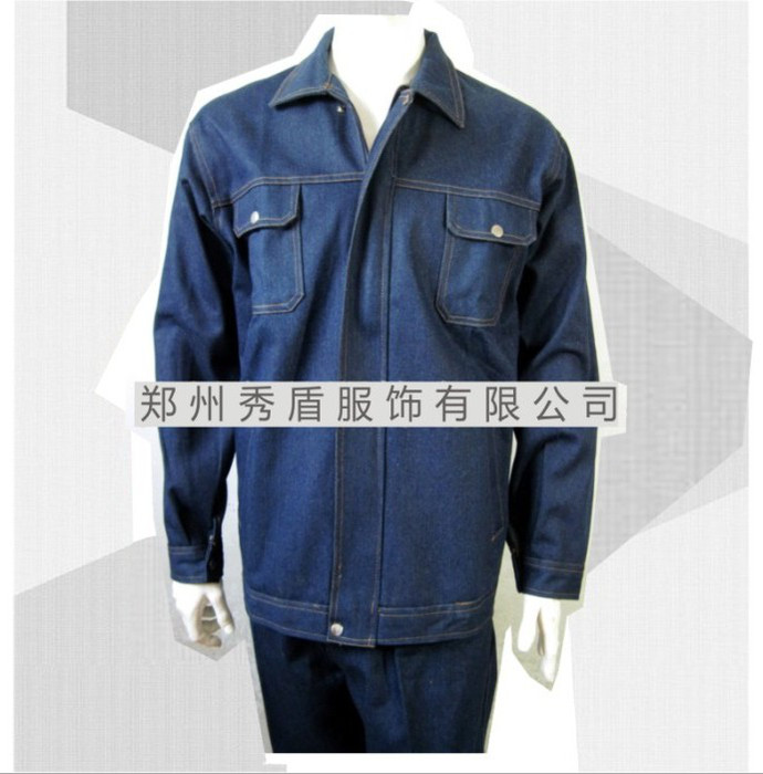 供应防火防阻燃 超厚全棉牛仔服 电焊服工作服