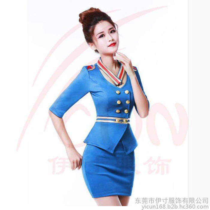 伊寸8174 沐足工衣足浴技师工衣足疗技师工作服美容师工作服图1