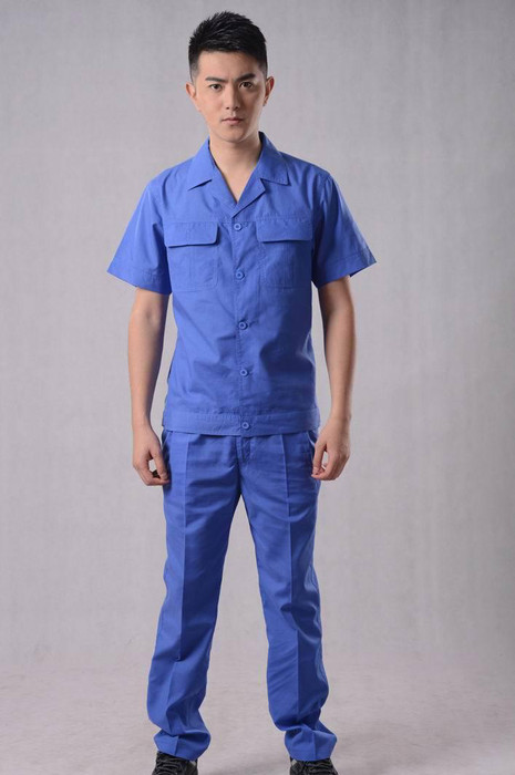 现货采购2014新款夏装工作服普通工装图1