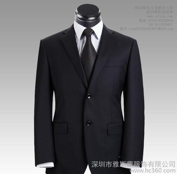 新款收省 合身显身材 黑色内敛沉稳  专业定制工作服西装图1