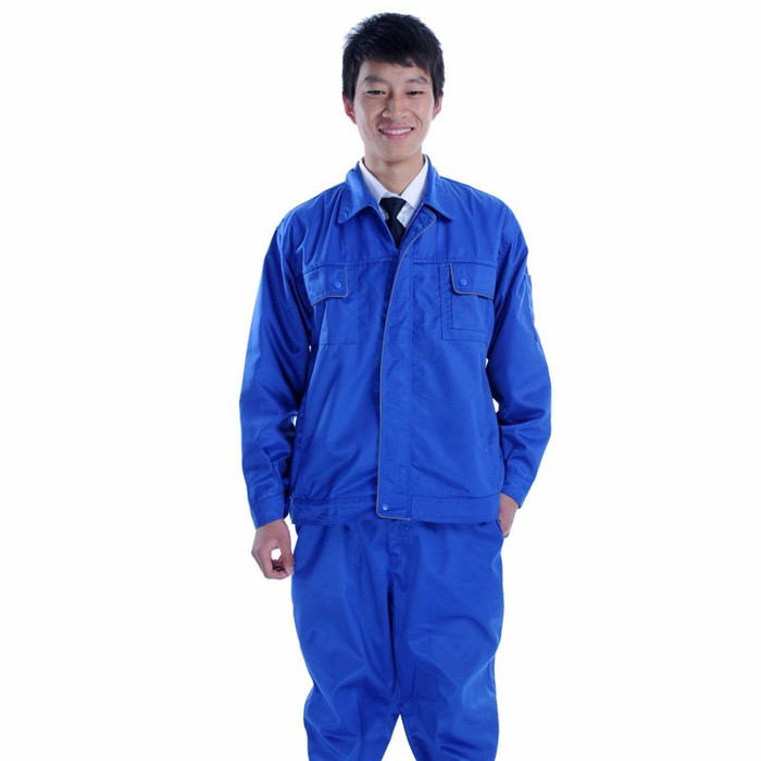 圣地长袖短袖工作服套装山东劳保服高端定制保安劳保服定制图1