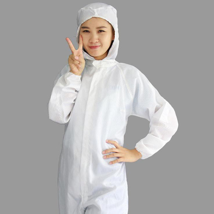 直销防静电服连体连帽 洁净服无尘车间食品服无菌工作服定做图1
