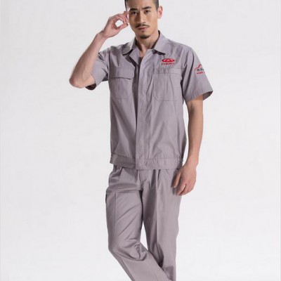 现货订制奇瑞汽车4S店售后维修车间短袖工作服工程服夏装新款