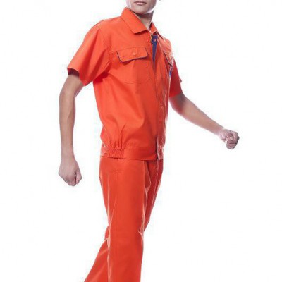 夏季短袖 直销定做工作服 工厂制服订做 车间服劳保服装套装