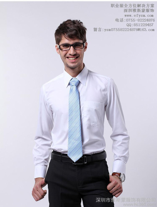 贴身立体裁剪 原版衬衣  修身显瘦 透气舒适 专业工作服定制图1
