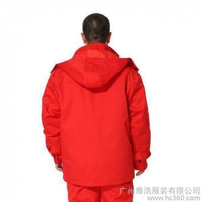 雅浩-定制加油站工作服 长袖防静电工程服 中石化棉衣