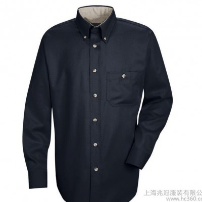 上海定做全棉才工作服,拼色设计,全新款式衬衫订做,舒适透气