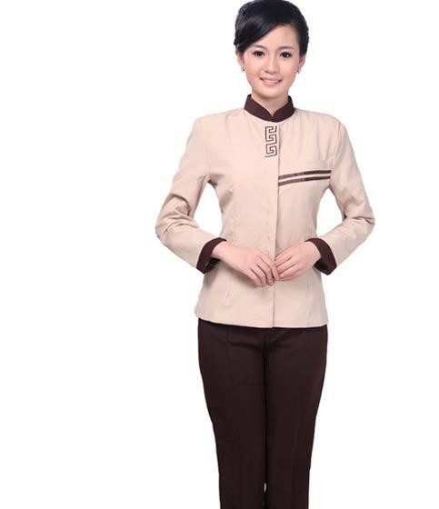 服装厂设计定做保洁服 酒店保洁制服 物业家政保洁工作服定做图1