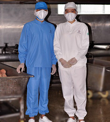 尺度服饰 专业食品工作服  出口品质 满足食品企业HACCP需求图1