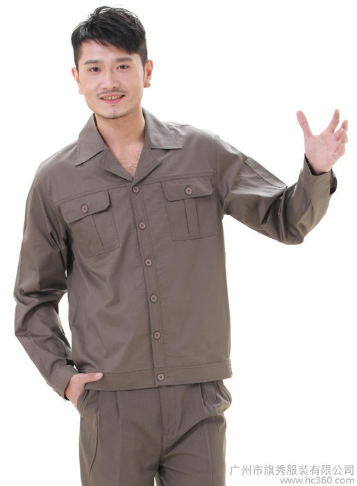 供应长袖夏装工作服 套装  长袖袖工服图1
