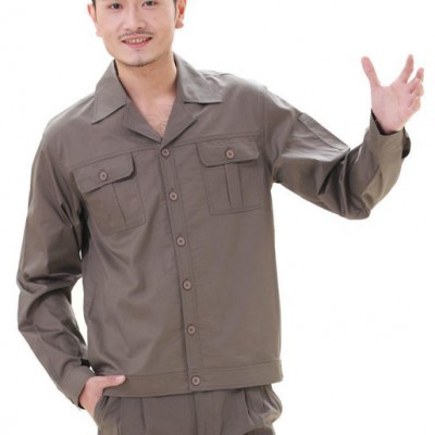 供应长袖夏装工作服 套装  长袖袖工服