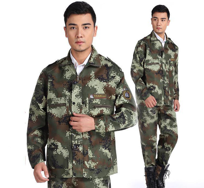 昌圣073  09夏迷彩迷彩服套装户外拓展训练男女工作服图1