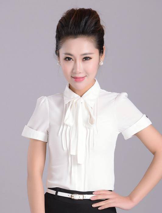 2016夏季新款女装 韩版OL正装女士短袖衬衫 职业工作服