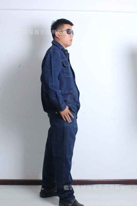 顺安福牛仔工作服 临沂劳保服装厂 劳保服 临沂轻纺劳保城图1