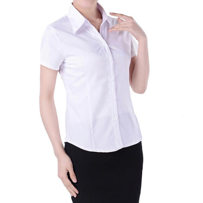 供应工作服厂服订做男女式衬衫酒店商务衬衣正装职业装深圳短袖定制图1