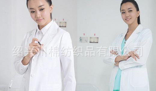 直销T65/35涤纶帆布面料 医护面料男女装工作服面料现货图1