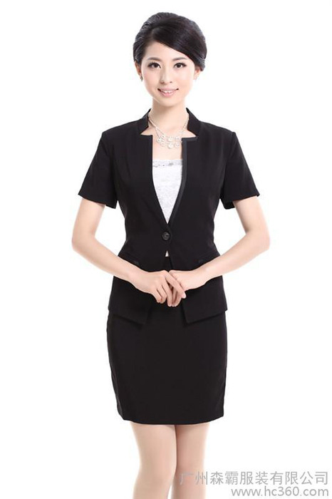 新款火爆高质量高气质 女西服 女职业装套装 工作服制服图1