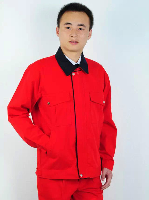 YLSM重庆冬季厚型帆布(YXH-0084)纽扣套装工作服绣字 现货批发S M L XL XXL XXXL 6个尺码