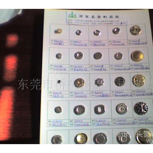高脚鸡眼批发彩色鸡眼 彩色纽扣 高脚金属气眼图3