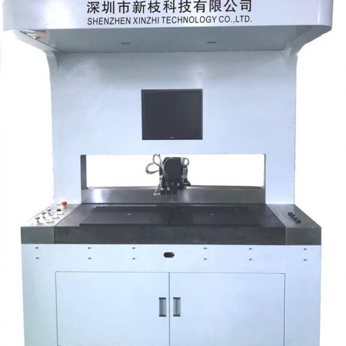 广东新枝牌钮扣纽扣点胶机 贴纸吊粒滴胶五金饰品点漆徽章滴油抹油设备图2