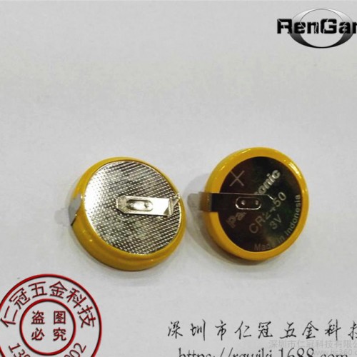 松下CR2450纽扣电池，原装松下CR2450纽扣电池，带焊脚图2