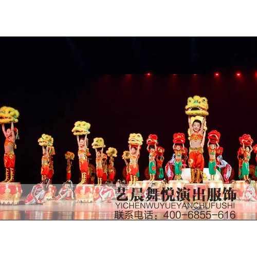 艺晨舞悦 儿童舞蹈服装儿童演出服第八届小荷风采《震震天》幼儿舞台表演服图4