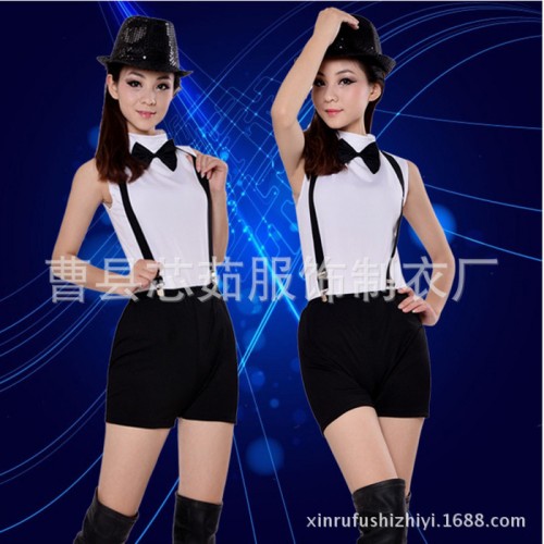 爵士舞服装女套装jazz演出服ds舞台时尚夜店女歌手大气舞蹈图2